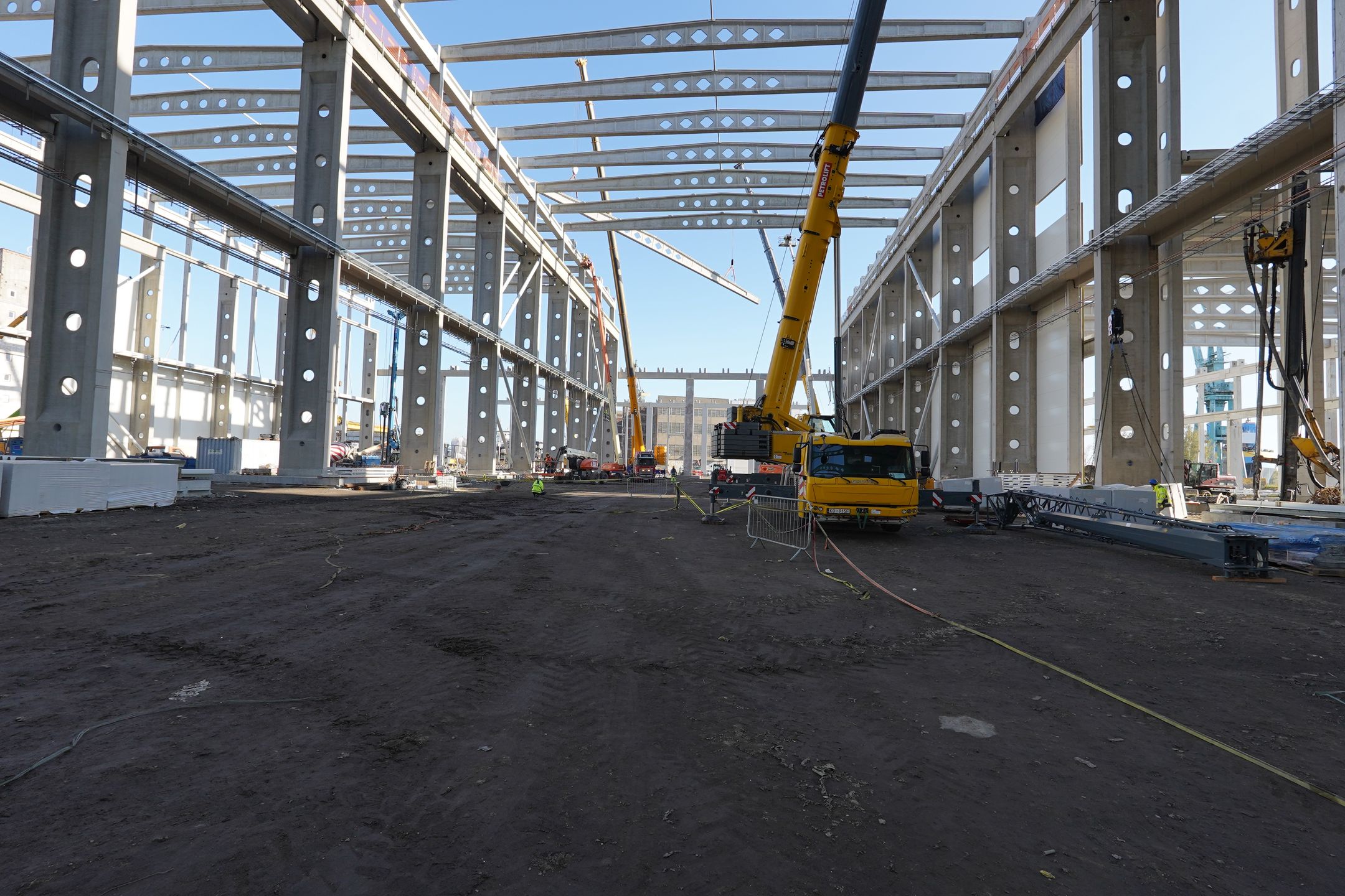 Budowa fabryki wież wiatrowych Baltic Towers.