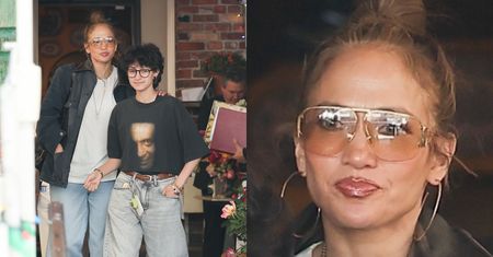 Jennifer Lopez wybrała się z niebinarną pociechą na spacer