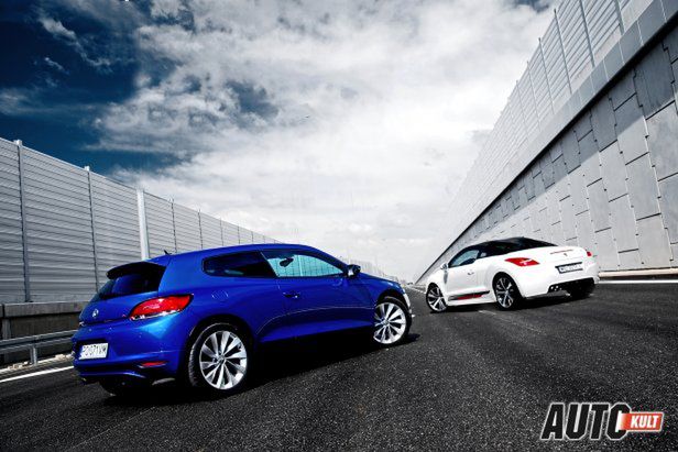 Volkswagen Scirocco 1,4 TSI 160 KM Shark vs Peugeot RCZ 1,6 THP 200 KM - starcie charakterów [test autokult.pl]