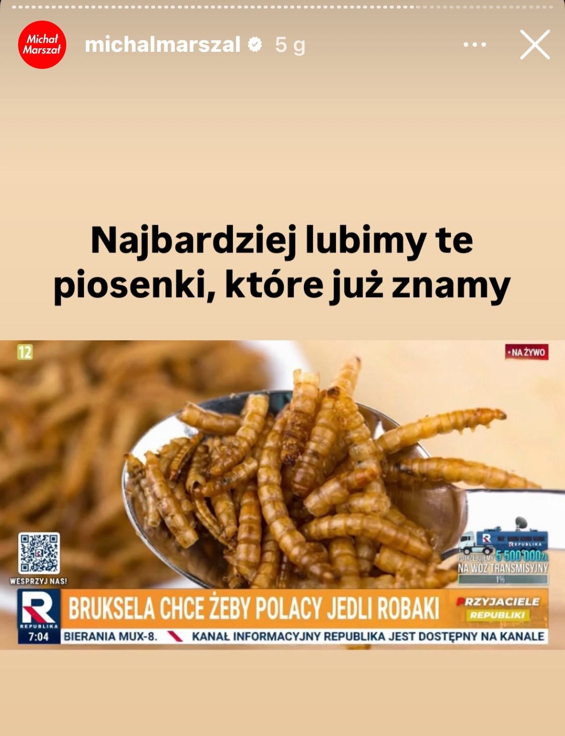 Polacy "zmuszani" do jedzenia robaków