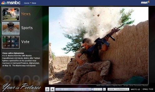 Fotograficzne podsumowanie roku 2008 na msnbs 2