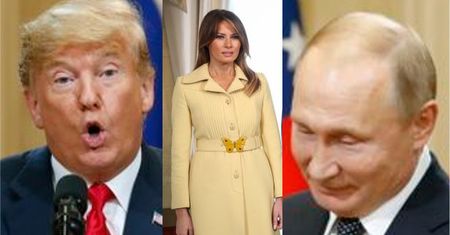 Trump spotkał się z Putinem: uściski rąk, wtargnięcie aktywisty i samotna Melania (FOTO)