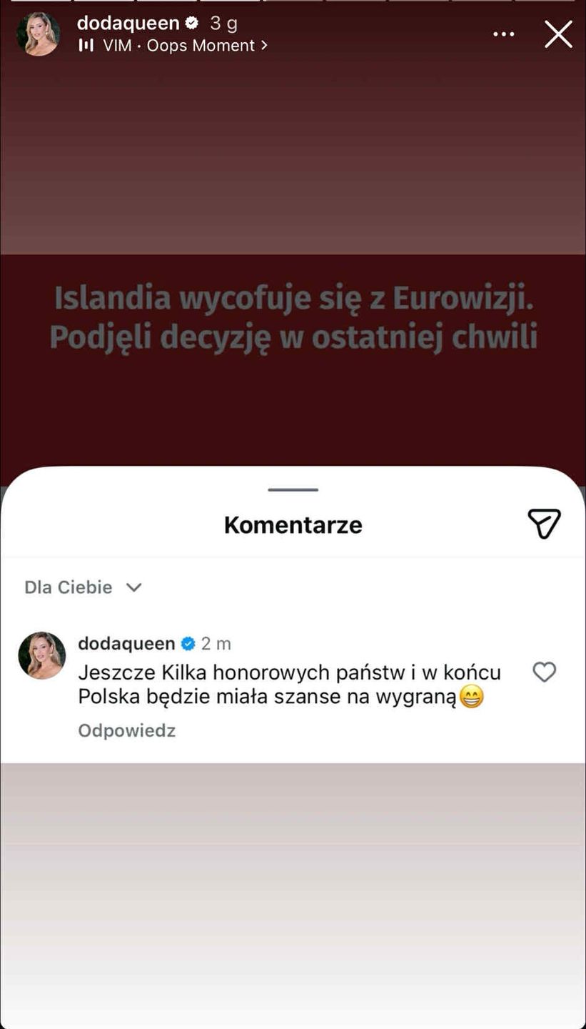 Doda komentuje zamieszanie z Eurowizją i decyzję TVP