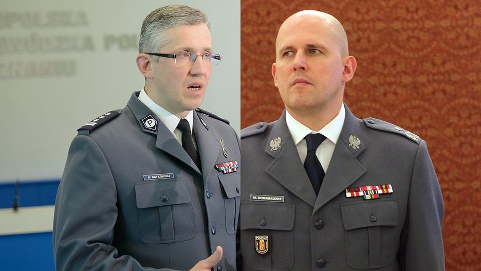 Według nieoficjalnych informacji, Rafał Batkowski i Michał Domaradzki liczą się w rywalizacji o fotel szefa polskiej policji