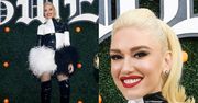 Uśmiechnięta Gwen Stefani w lateksowej stylizacji