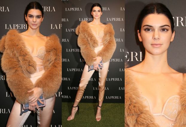 Kendall Jenner w futerku i gorsecie za 4 tysiące