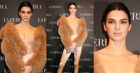 Kendall Jenner w futerku i gorsecie za 4 tysiące