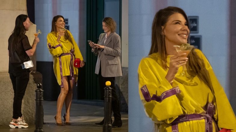 Edyta Górniak imprezuje wieczorową porą ze znajomymi