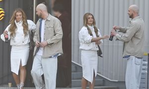 Maciej Pela i Edyta Folwarska dokazują po nagraniach "Halo tu Polsat". Tancerz znów zachował się jak dżentelmen (ZDJĘCIA)