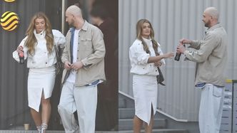 Maciej Pela i Edyta Folwarska dokazują po nagraniach "Halo tu Polsat". Tancerz znów zachował się jak dżentelmen (ZDJĘCIA)