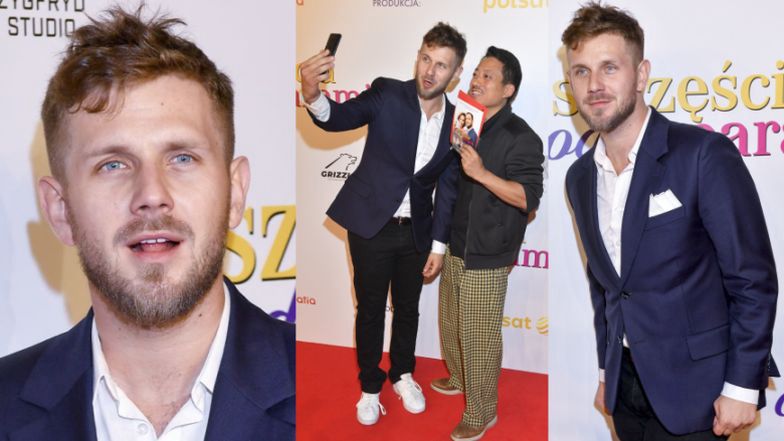 Antek Królikowski znowu przyszedł na premierę