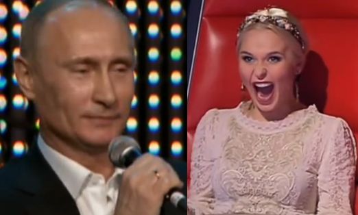 Putin śpiewa w rosyjskim "The Voice"!