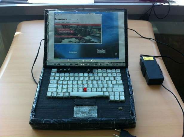 Laptop zrobiony przez Mateusza (Fot. Facebook)