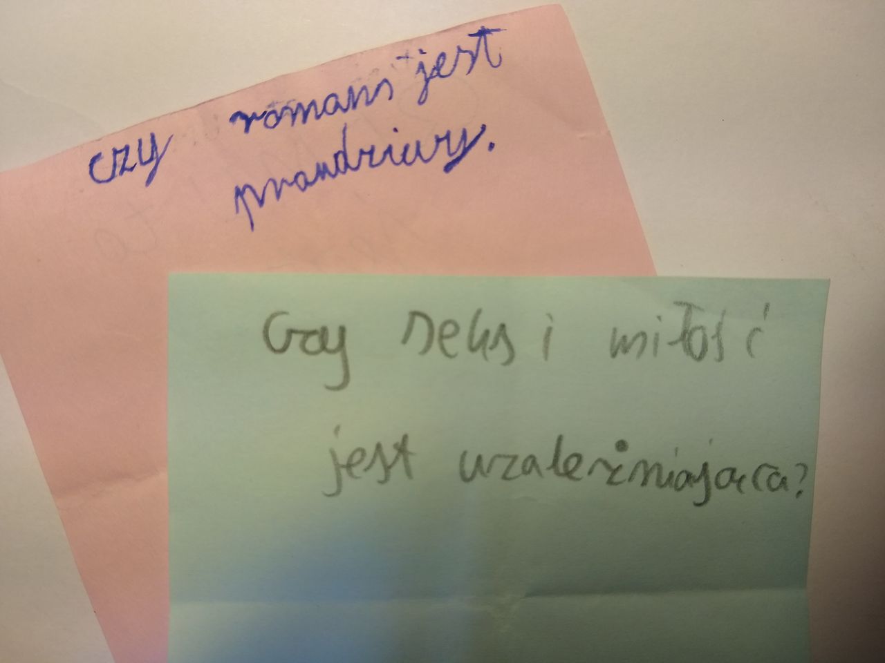 Kurs edukacji seksualnej  - pytania od kursantów