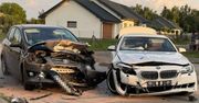 Gołąb: 43-latka w bmw nie widziała zbliżającego się forda i zajechała mu drogę. Trzy osoby w szpitalu