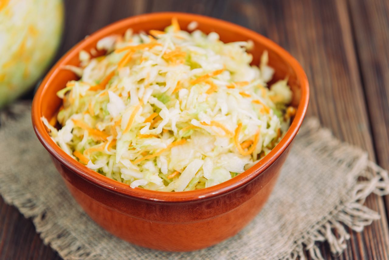 Courgette slaw tastes better than regular cucumber salad.