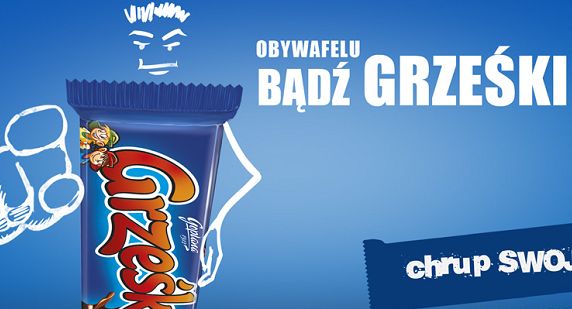 „Bądź Grześki! Chrup swoje!” - Obywafel reklamuje wafelki Grześki (wideo)