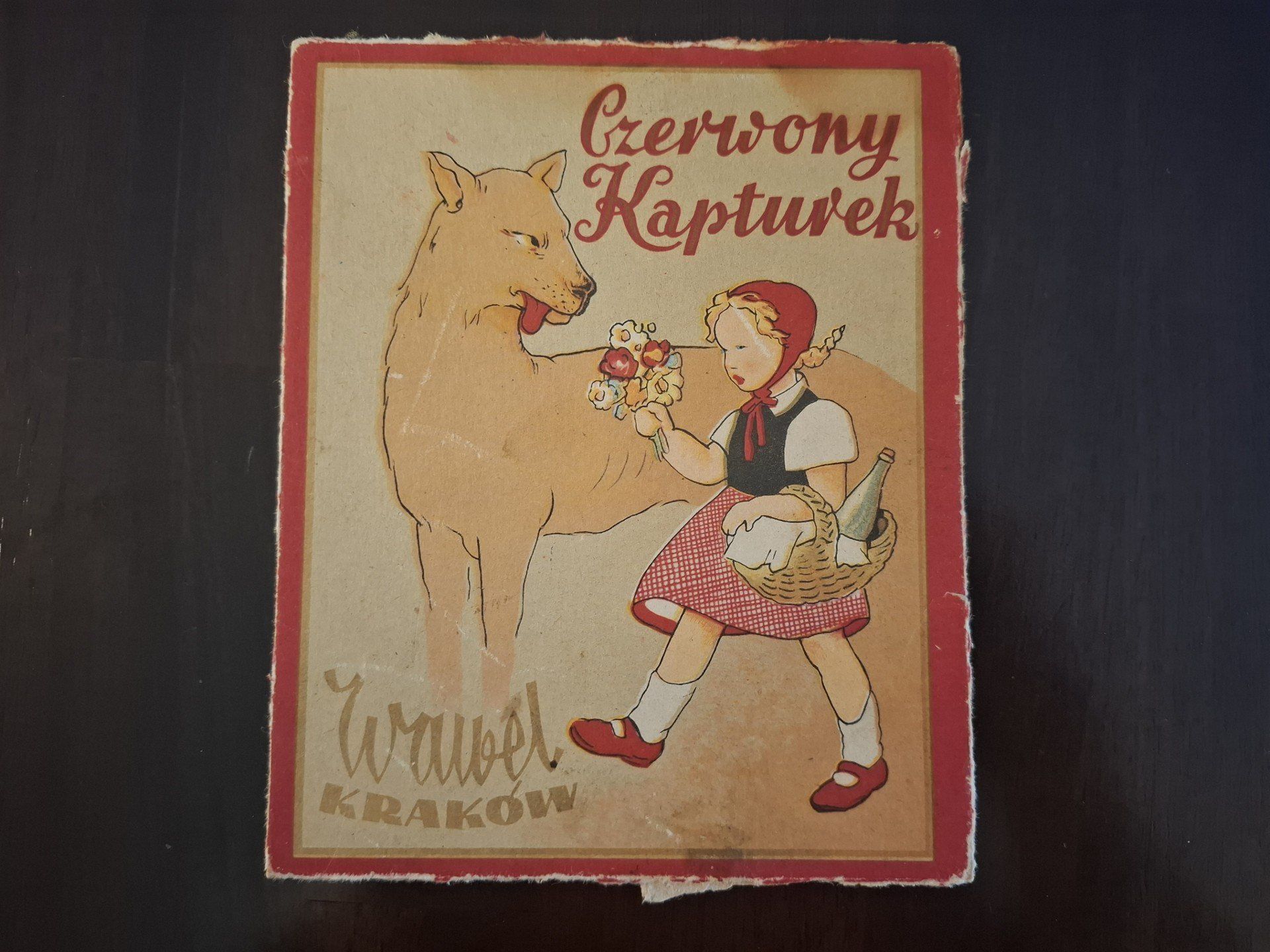Czerwony Kapturek - bombonierka z lat 60. XX wieku
