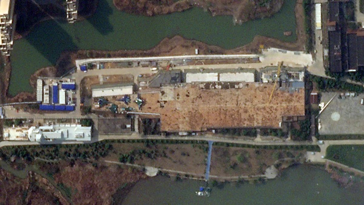 Makieta lotniskowca Chin