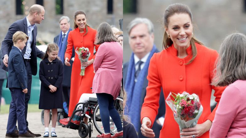 Książę William i Kate Middleton z dziećmi w Walii