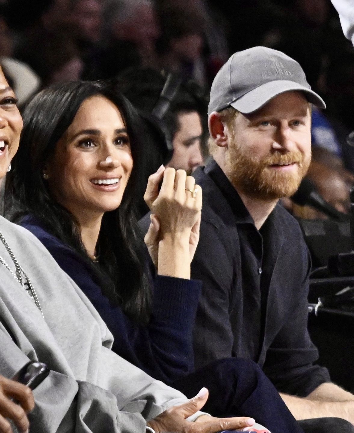 Meghan Markle i książę Harry na meczu NBA