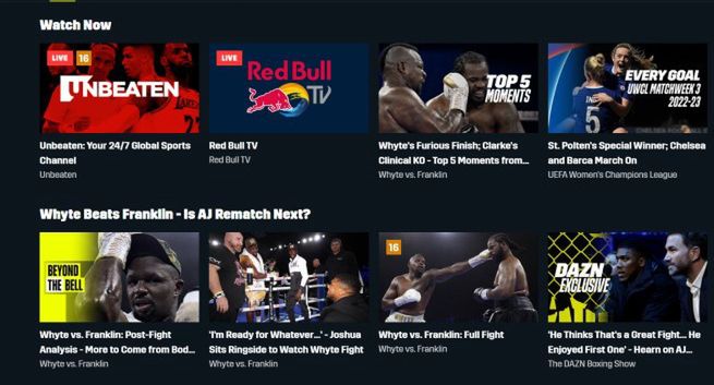 DAZN z 75 nowymi licencjami sportowymi i ponad 2 mld dol. straty