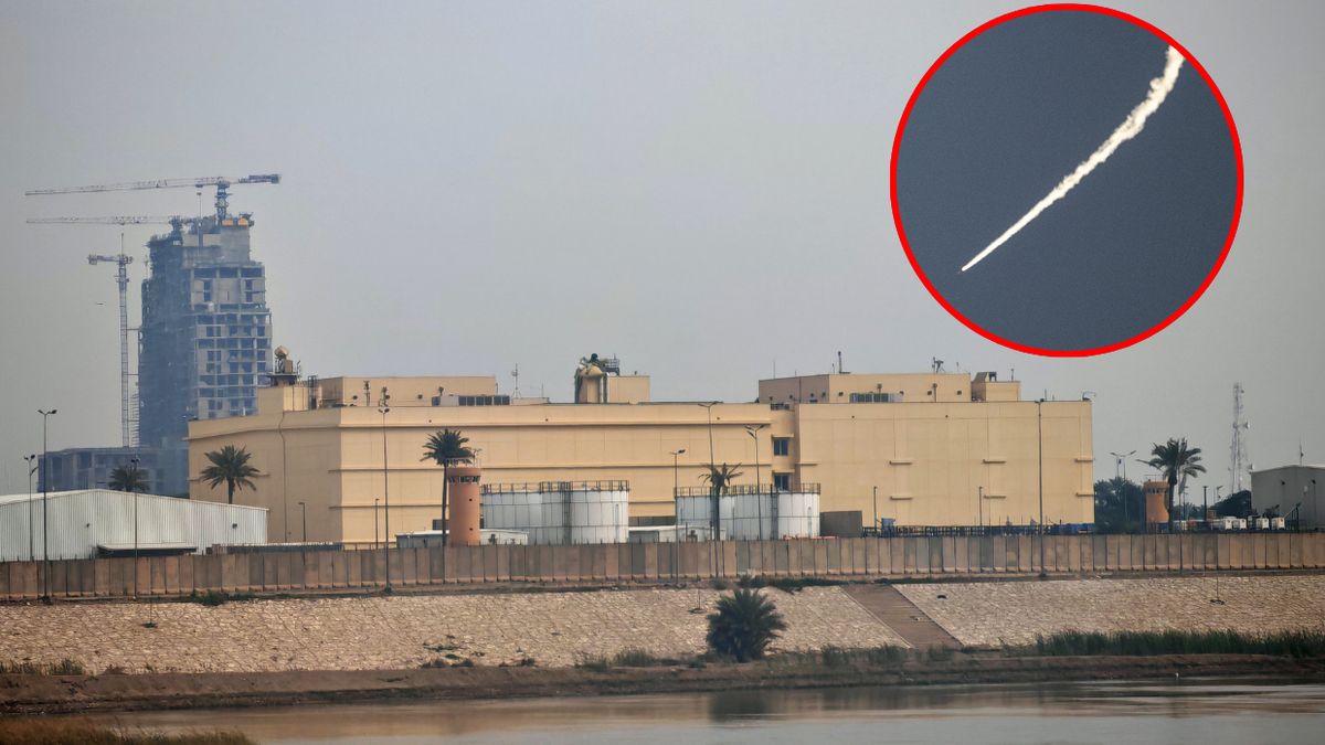 Media: Ambasada USA w Bagdadzie trafiona irańskim pociskiem