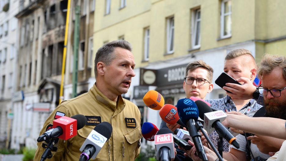 Konferencja prasowa po tragedii w Poznaniu
