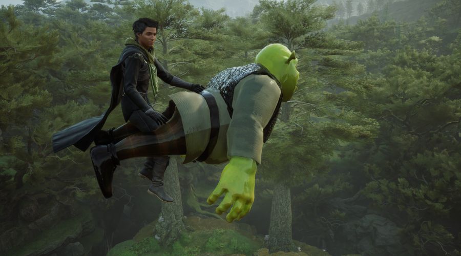 Shrek w Hogwart's Legacy