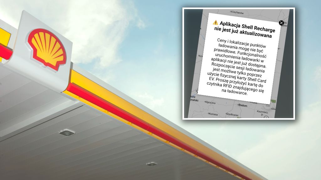 Taki komunikat zobaczymy po uruchomieniu aplikacji Shell Recharg
