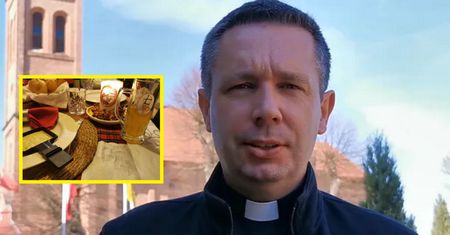 Spójrzcie, w czym ksiądz pił piwo. Ludzie oburzeni