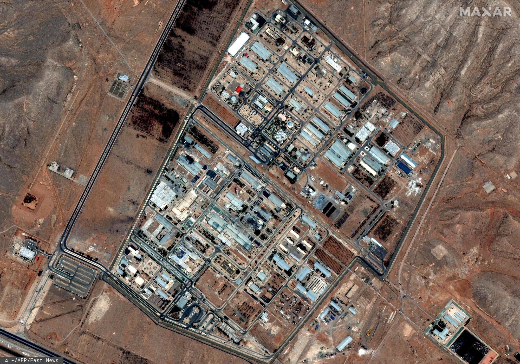 USA zaatakoway Iran. Na zdjęciu staeMaxar Technologies Isfahan n