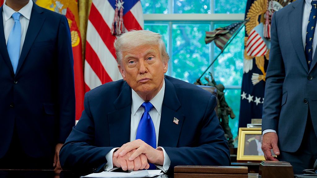 President Trump Signs Executive Orders At The White House
WASHINGTON, DC - MAY 05: U.S. President Donald Trump takes a question from a reporter in the Oval Office at the White House on May 05, 2025 in Washington, DC. Trump signed new proclamations and executive orders, including one that ends federal funding for so-called "gain-of-function" studies, which explores the use of microorganisms to alter biological functions in the aid of gene products. (Photo by Anna Moneymaker/Getty Images)
Anna Moneymaker