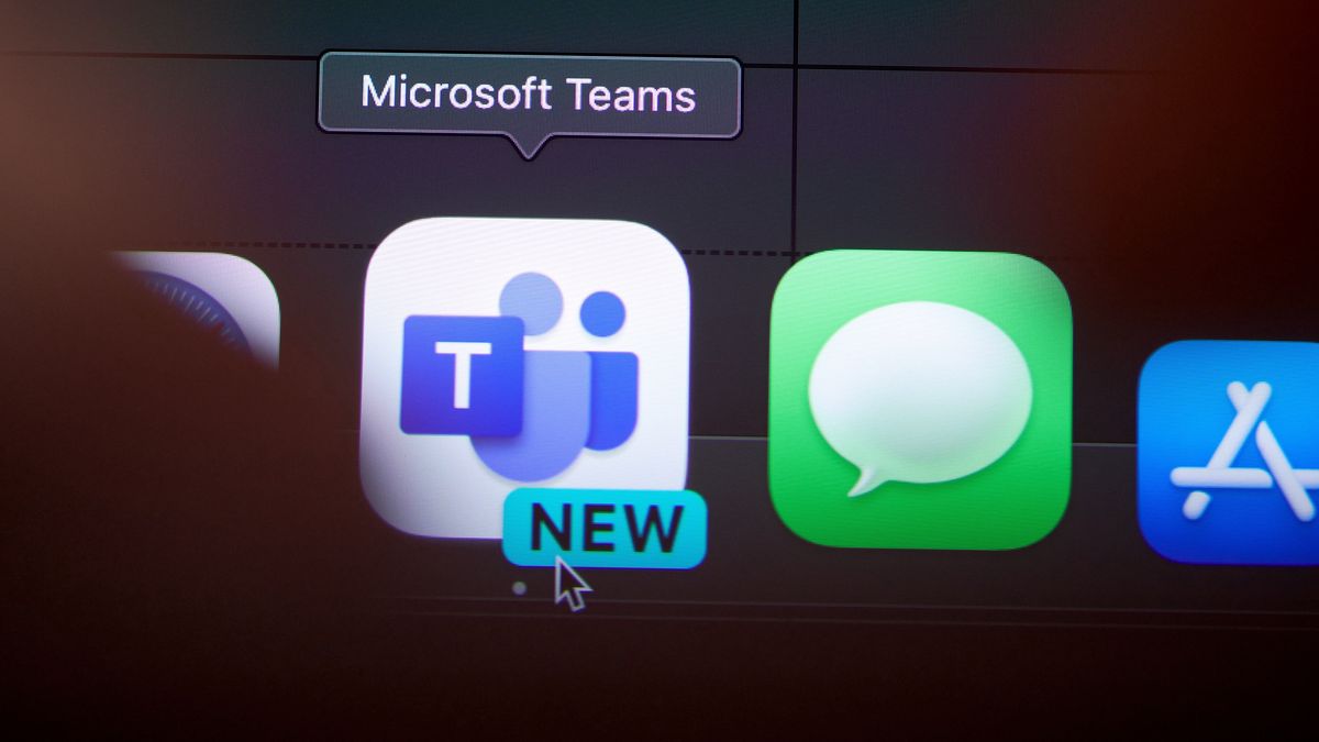 The Microsoft Teams app on a laptop arranged in New York, US, on Tuesday, June 25, 2024. Microsoft Corp. risks a hefty European Union fine after regulators accused the company of abusing its market power by bundling the Teams video-conferencing app to its other business software. Photographer: Gabby Jones/Bloomberg via Getty Images