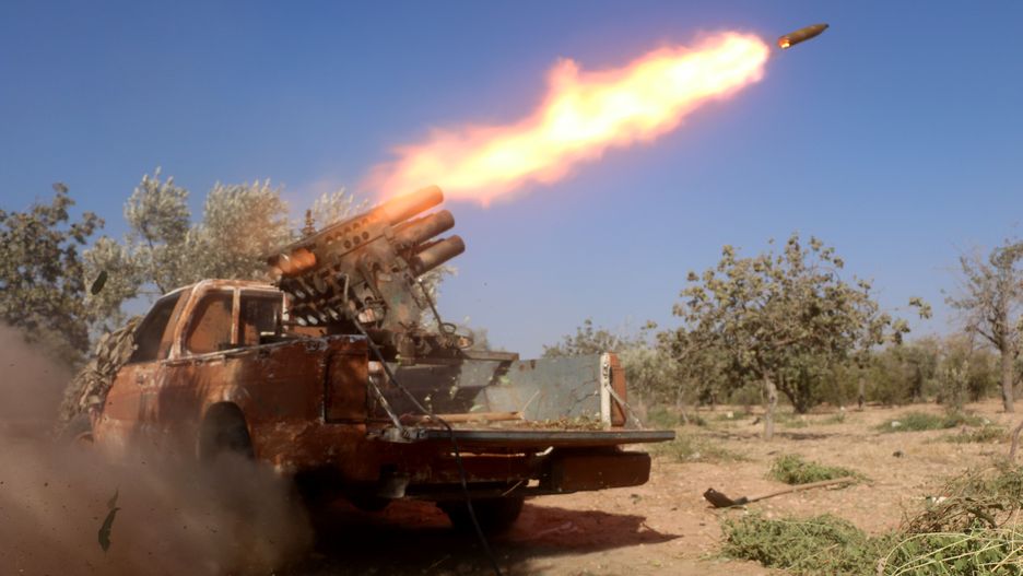 Atak rakietowy. Zdjęcie ilustracyjne