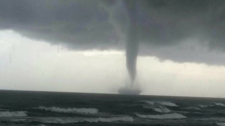 Turyści byli w szoku. Trąba wodna nad Morzem Czarnym 