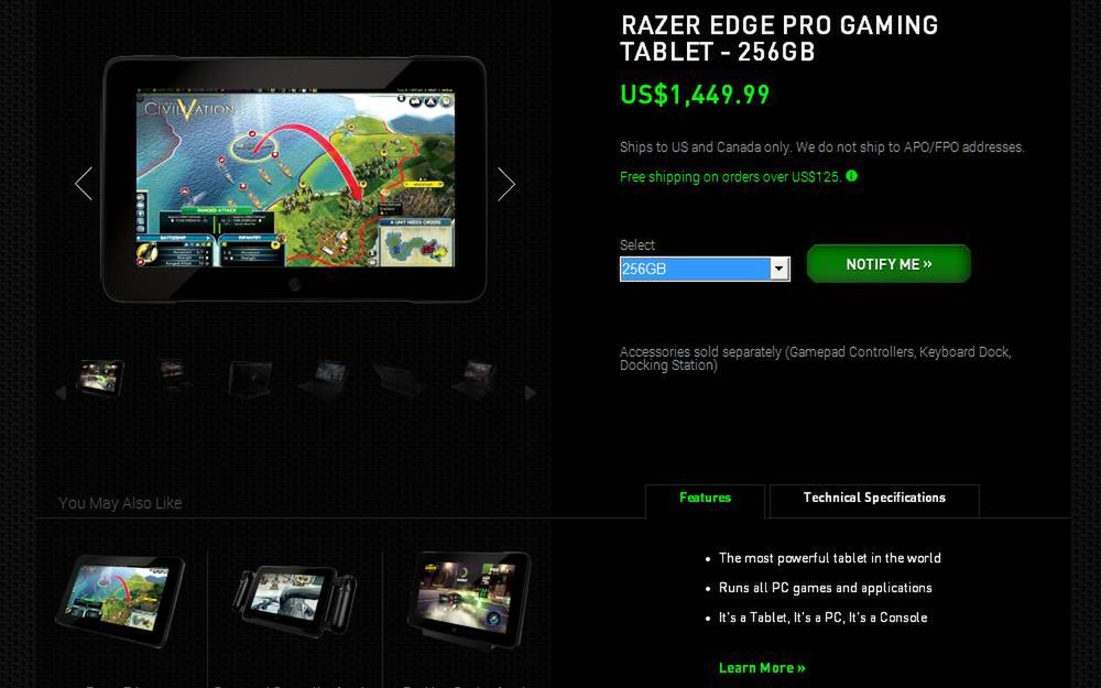 Razer Edge – najmocniejszy gamingowy tablet świata. A przy okazji konsola i pecet 2