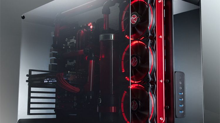 Raijintek Paean: prestiżowa obudowa bench table ze szkła i aluminium 1