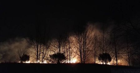 Lublin: Niedzielny pożar traw przy Zalewie Zemborzyckim [ZDJĘCIA]