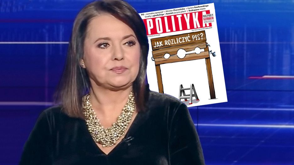 Kontrowersyjna okładka „Polityki” stała się jednym z głównych tematów  „Wiadomości”