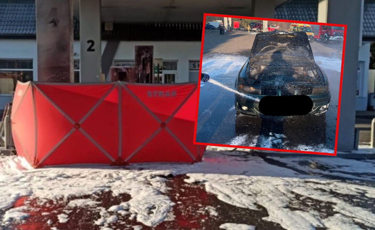 Spłonął żywcem na stacji. Tragedia przed dystrybutorem
