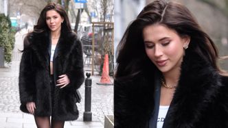 Roksana Węgiel w mini i z odkrytym brzuchem czaruje na nagraniach "Dzień dobry TVN". Mróz jej niestraszny? (ZDJĘCIA)