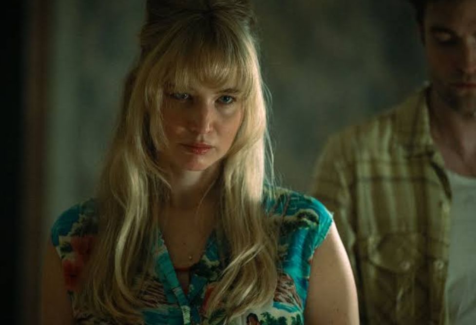 Jennifer Lawrence na planie filmu "Zgiń, kochanie"