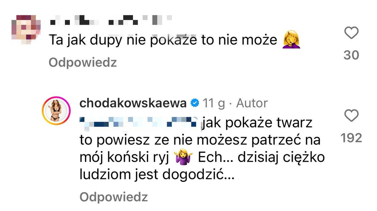 Ewa Chodakowska odpowiedziała złośliwej internautce