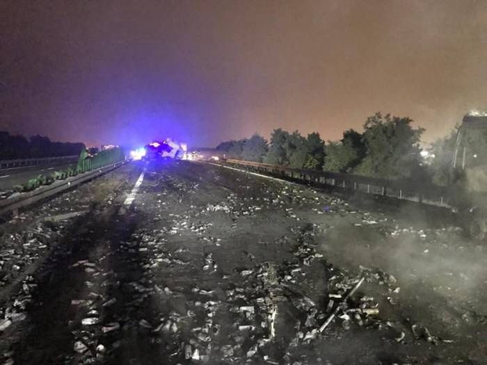 Pożar na A4