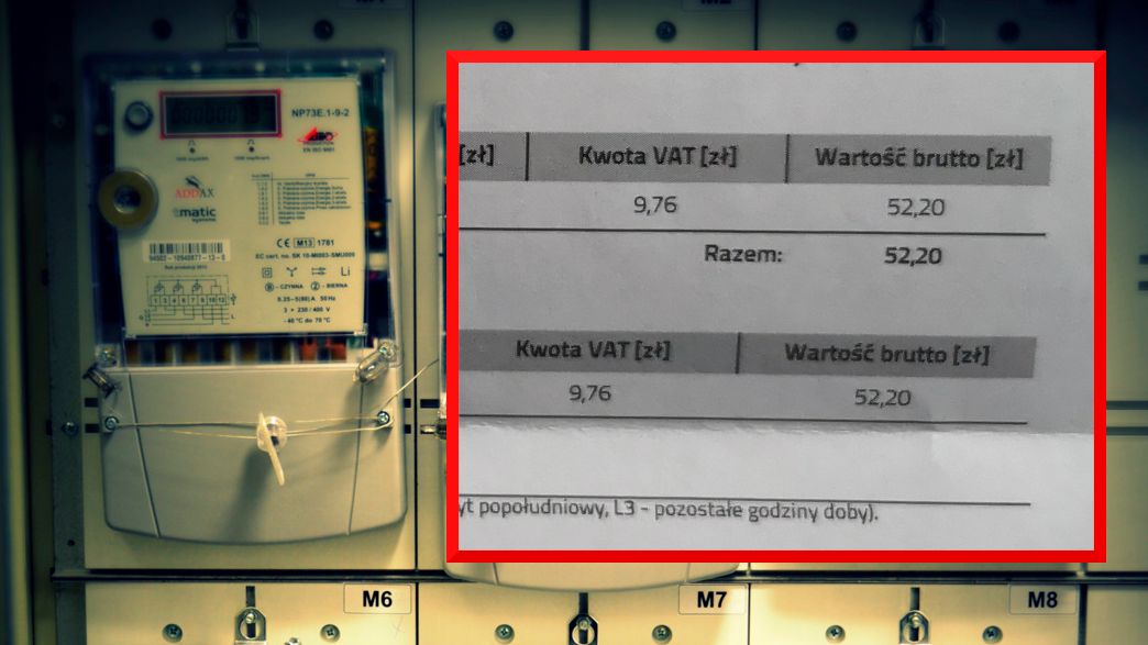 Ponad 50 złotych na rachunku za prąd to same opłaty, abonament i podatki.