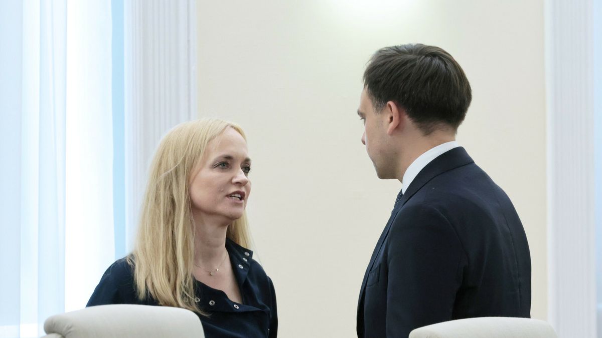 Minister zdrowia Jolanta Sobieranska-Grenda i minister finansów Andrzej Domański