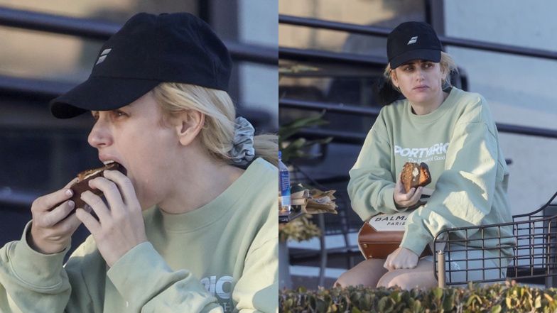 Rebel Wilson oczekuje na czyszczenie auta w Los Feliz w Kalifornii