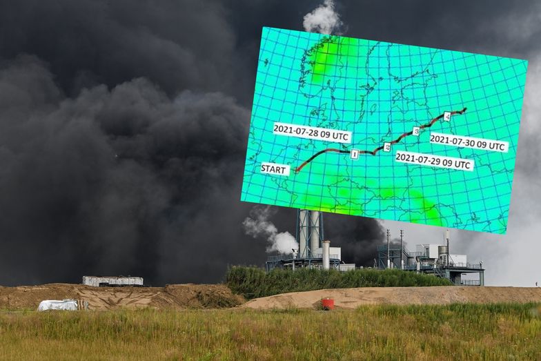 Chmura po wybuchu chemikaliów nadciąga do Polski. Komunikat IMGW