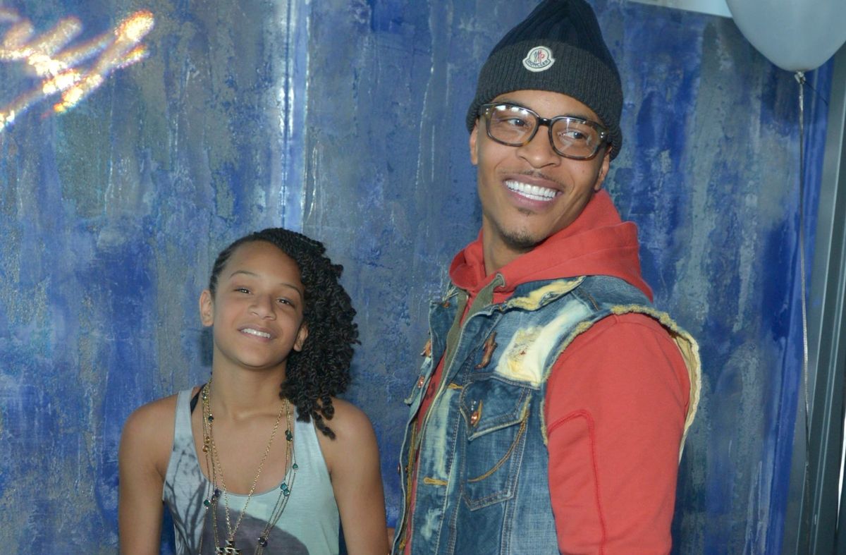 Raper T.I. i jego córka Deyjah Harris w 2013 roku